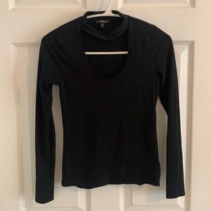 Express Black V-Neck Longsleeve